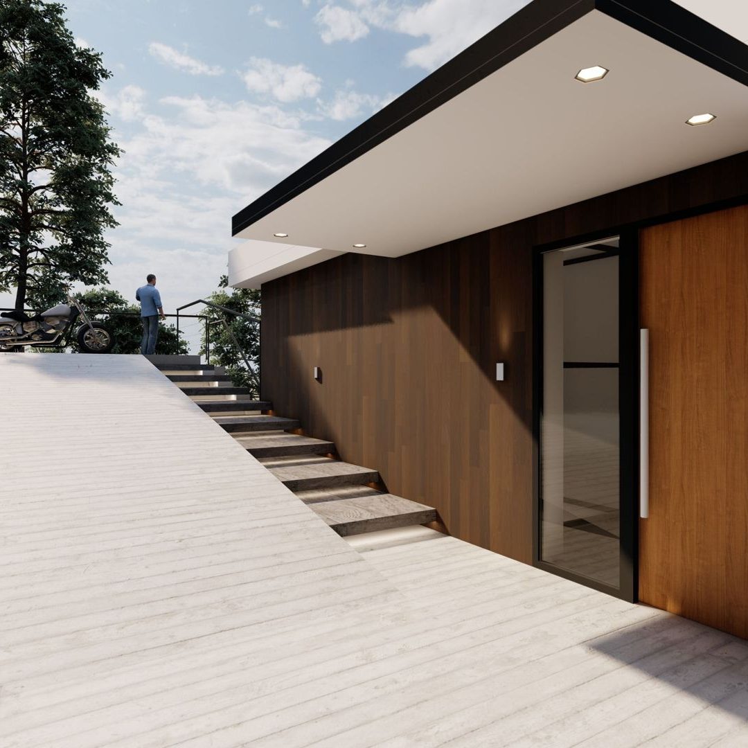 Proyecto Vivienda Unifamiliar Málaga - Pinares de San Antón -Trasera